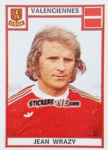 Sticker Jean Wrazy - Football France 1975-1976 - Panini