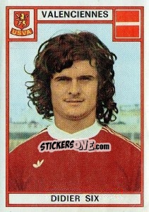 Figurina Didier six - Football France 1975-1976 - Panini