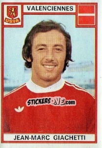 Sticker Jean-Marc Giachetti - Football France 1975-1976 - Panini