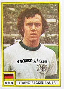 Cromo Franz Beckenbauer (West Germany) - Football France 1975-1976 - Panini
