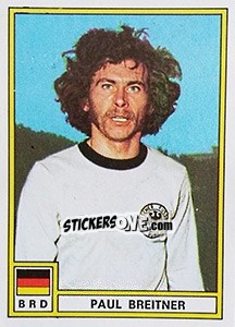 Sticker Paul Breitner (West Germany) - Football France 1975-1976 n. 355 - Panini