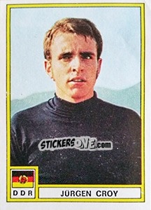 Figurina Jurgen Croy (East Germany) - Football France 1975-1976 - Panini