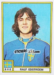 Sticker Ralf Edstroem (Sweden) - Football France 1975-1976 - Panini