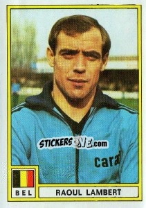 Figurina Raoul Lambert (Belgium) - Football France 1975-1976 - Panini