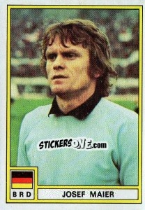 Figurina Josef Maier (West Germany) - Football France 1975-1976 - Panini