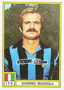 Sticker Sandro Mazzola (Italy) - Football France 1975-1976 n. 363 - Panini