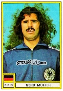 Cromo Gerd Muller (West Germany) - Football France 1975-1976 - Panini