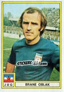 Cromo Brane Oblak (Yugoslavia) - Football France 1975-1976 - Panini