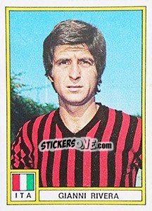 Figurina Gianni Rivera (Italy) - Football France 1975-1976 - Panini