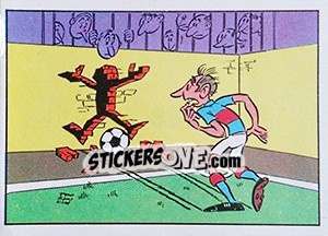 Sticker Le hors jeu - Football France 1975-1976 n. 386 - Panini