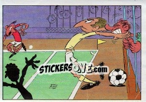 Sticker La remise en touche - Football France 1975-1976 n. 387 - Panini