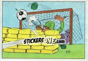 Sticker Le beton - Football France 1975-1976 n. 390 - Panini
