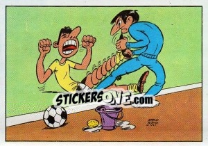 Sticker Le masseur - Football France 1975-1976 - Panini