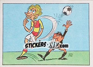 Sticker La main - Football France 1975-1976 n. 392 - Panini