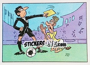 Sticker L'avertissement - Football France 1975-1976 n. 393 - Panini