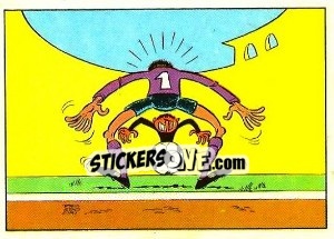 Sticker Le penalty - Football France 1975-1976 n. 395 - Panini