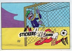 Sticker Le but encaisse - Football France 1975-1976 n. 398 - Panini