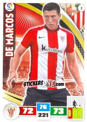 Sticker De Marcos - Liga BBVA 2015-2016. Adrenalyn XL - Panini