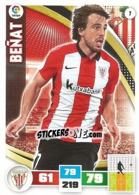 Cromo Beñat - Liga BBVA 2015-2016. Adrenalyn XL n. 7 - Panini