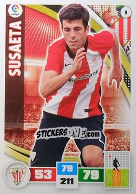 Cromo Susaeta - Liga BBVA 2015-2016. Adrenalyn XL n. 8 - Panini