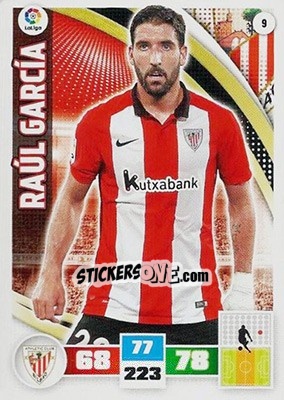 Sticker Raúl García - Liga BBVA 2015-2016. Adrenalyn XL n. 9 - Panini