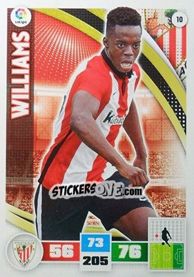 Sticker Williams - Liga BBVA 2015-2016. Adrenalyn XL n. 10 - Panini