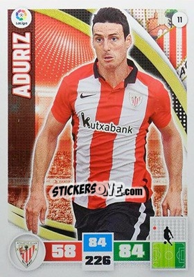 Cromo Aduriz - Liga BBVA 2015-2016. Adrenalyn XL - Panini