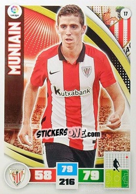 Sticker Muniain - Liga BBVA 2015-2016. Adrenalyn XL n. 17 - Panini