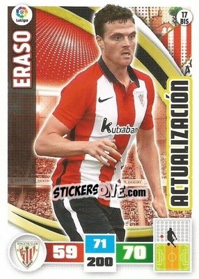 Sticker Eraso - Liga BBVA 2015-2016. Adrenalyn XL n. 17bis - Panini