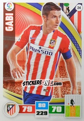 Sticker Gabi - Liga BBVA 2015-2016. Adrenalyn XL n. 24 - Panini
