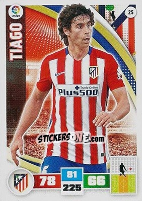 Cromo Tiago Mendes - Liga BBVA 2015-2016. Adrenalyn XL - Panini