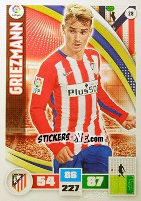 Sticker Griezmann - Liga BBVA 2015-2016. Adrenalyn XL n. 28 - Panini
