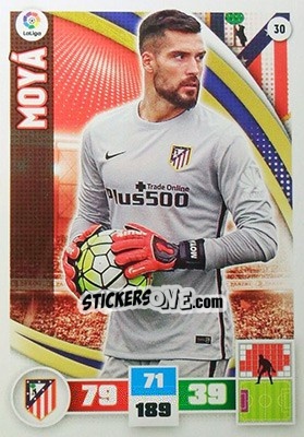 Cromo Moyá - Liga BBVA 2015-2016. Adrenalyn XL n. 30 - Panini
