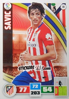 Sticker Stefan Savic - Liga BBVA 2015-2016. Adrenalyn XL n. 31 - Panini