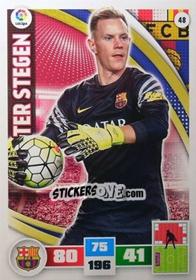 Cromo Ter Stegen - Liga BBVA 2015-2016. Adrenalyn XL n. 48 - Panini