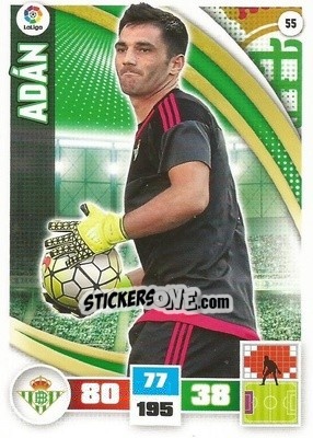 Sticker Adán - Liga BBVA 2015-2016. Adrenalyn XL n. 55 - Panini