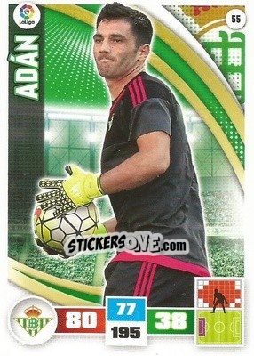 Figurina Adán - Liga BBVA 2015-2016. Adrenalyn XL - Panini