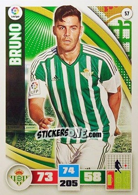 Sticker Bruno - Liga BBVA 2015-2016. Adrenalyn XL n. 57 - Panini