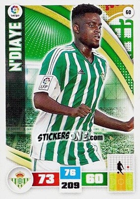 Sticker N'Diaye - Liga BBVA 2015-2016. Adrenalyn XL n. 60 - Panini