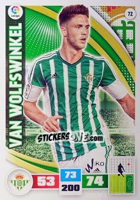 Sticker Van Wolfswinkel - Liga BBVA 2015-2016. Adrenalyn XL n. 72 - Panini