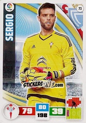 Sticker Sergio - Liga BBVA 2015-2016. Adrenalyn XL n. 73 - Panini