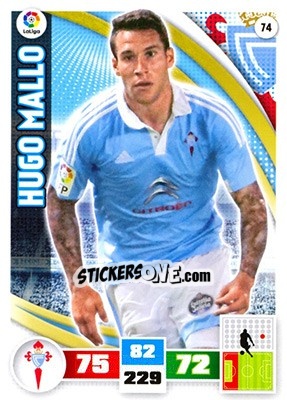 Sticker Hugo Mallo - Liga BBVA 2015-2016. Adrenalyn XL n. 74 - Panini