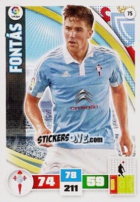 Sticker Fontás - Liga BBVA 2015-2016. Adrenalyn XL n. 75 - Panini