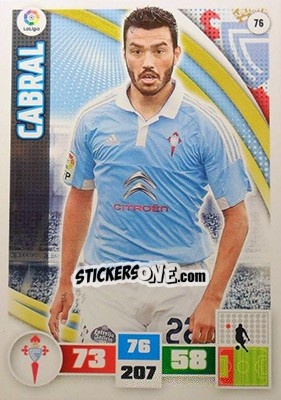 Sticker Cabral - Liga BBVA 2015-2016. Adrenalyn XL n. 76 - Panini