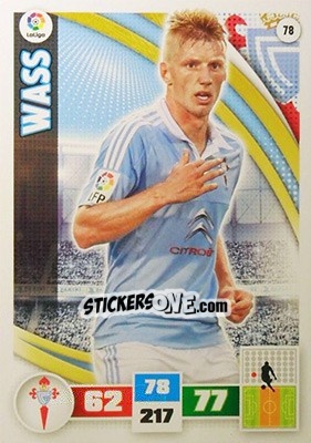 Sticker Wass - Liga BBVA 2015-2016. Adrenalyn XL n. 78 - Panini
