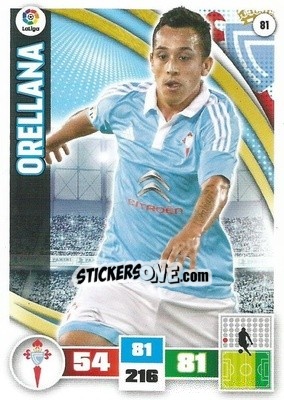 Sticker Orellana - Liga BBVA 2015-2016. Adrenalyn XL n. 81 - Panini