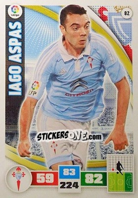 Sticker Iago Aspas - Liga BBVA 2015-2016. Adrenalyn XL n. 82 - Panini