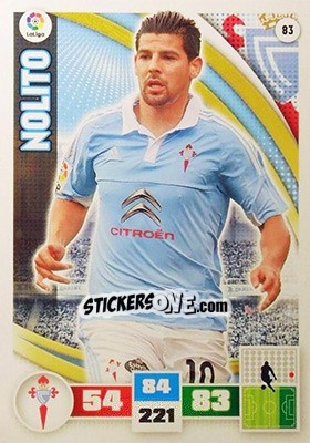 Sticker Nolito - Liga BBVA 2015-2016. Adrenalyn XL n. 83 - Panini