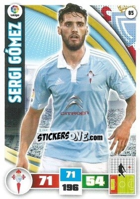 Figurina Sergi Gómez - Liga BBVA 2015-2016. Adrenalyn XL - Panini