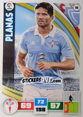 Sticker Planas - Liga BBVA 2015-2016. Adrenalyn XL n. 86 - Panini